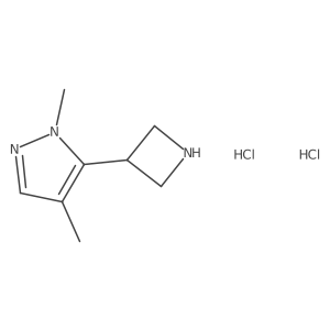 5-(azetidin-3-yl)-1,4-dimethyl-1H-pyrazole dihydrochloride Structure