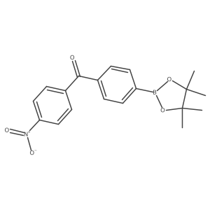 (4-Nitrophenyl)(4-(4,4,5,5-tetramethyl-1,3,2-dioxaborolan-2-yl)phenyl)methanone结构式