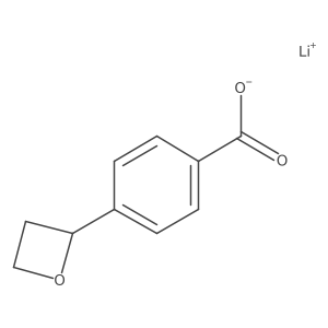 Lithium 4-(oxetan-2-yl)benzoate Structure