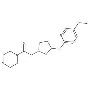 2-{3-[(5-Methoxypyrimidin-2-yl)oxy]pyrrolidin-1-yl}-1-(morpholin-4-yl)ethan-1-one Structure