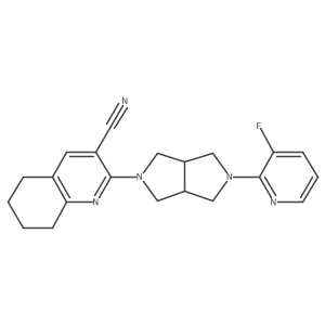 2-[5-(3-Fluoropyridin-2-yl)-octahydropyrrolo[3,4-c]pyrrol-2-yl]-5,6,7,8-tetrahydroquinoline-3-carbonitrile Structure