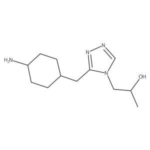 1-(3-((4-Aminocyclohexyl)methyl)-4H-1,2,4-triazol-4-yl)propan-2-ol Structure