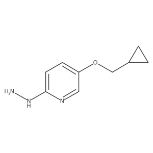 5-(Cyclopropylmethoxy)-2-hydrazineylpyridine Structure