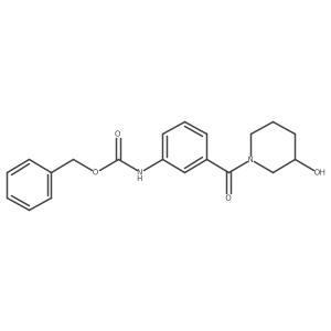 benzyl N-[3-(3-hydroxypiperidine-1-carbonyl)phenyl]carbamate结构式