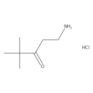 1-Amino-4,4-dimethylpentan-3-one hydrochloride结构式