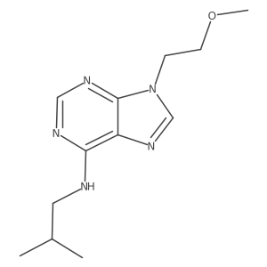 9-(2-methoxyethyl)-N-(2-methylpropyl)-9H-purin-6-amine结构式