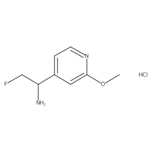 COc1cc(C(N)CF)ccn1.Cl结构式