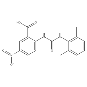 2-[[[(2,6-Dimethylphenyl)amino]carbonyl]amino]-5-nitrobenzoic acid结构式