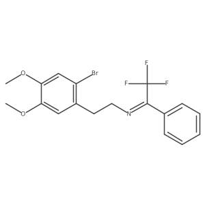 2-Bromo-4,5-dimethoxy-N-(2,2,2-trifluoro-1-phenylethylidene)benzeneethanamine Structure