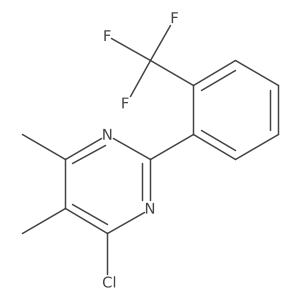 4-Chloro-5,6-dimethyl-2-(2-(trifluoromethyl)phenyl)pyrimidine Structure