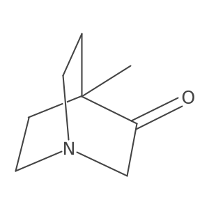 4-Methyl-1-azabicyclo[2.2.2]octan-3-one结构式