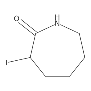 3-Iodoazepan-2-one Structure