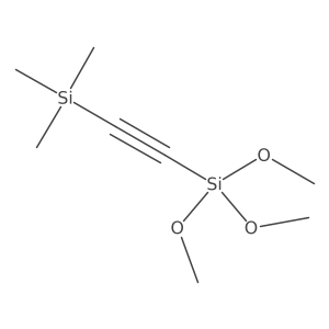 Trimethoxy[(trimethylsilyl)ethynyl]silane结构式