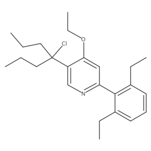 5-(1-Chloro-1-propyl-butyl)-2-(2,6-diethyl-phenyl)-4-ethoxy-pyridine结构式