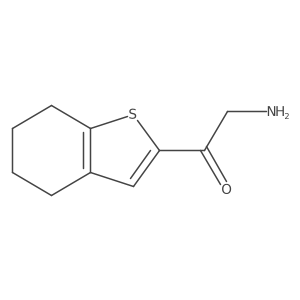 2-Amino-1-(4,5,6,7-tetrahydro-1-benzothiophen-2-yl)ethan-1-one Structure
