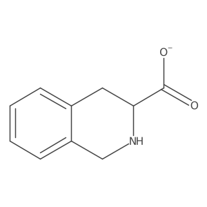 3-Isoquinolinecarboxylic acid, 1,2,3,4-tetrahydro-, ion(1-), (3S)-结构式