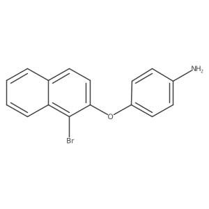 4-[(1-Bromo-2-naphthalenyl)oxy]benzenamine结构式