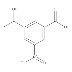 3-(1-Hydroxyethyl)-5-nitrobenzoic acid结构式