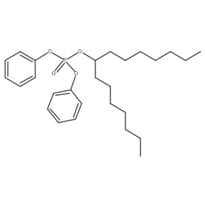 1-Heptyloctyl diphenyl phosphate结构式
