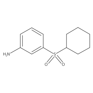 3-(Cyclohexanesulfonyl)aniline结构式