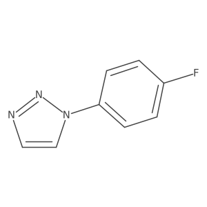 1-(4-Fluorophenyl)-1H-1,2,3-triazole结构式