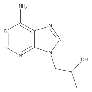 1-(7-Amino-3H-[1,2,3]triazolo[4,5-D]pyrimidin-3-YL)propan-2-OL Structure
