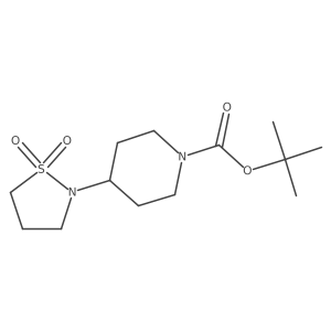 tert-Butyl 4-(1,1-dioxidoisothiazolidin-2-yl)piperidine-1-carboxylate Structure
