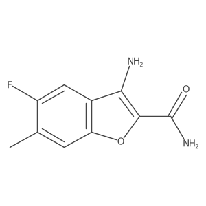 2-Benzo[b]furancarboxamide,3-amino-5-fluoro-6-methyl-结构式