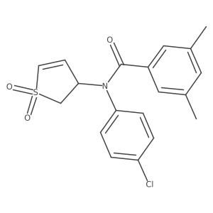 N-(4-chlorophenyl)-N-(1,1-dioxido-2,3-dihydrothien-3-yl)-3,5-dimethylbenzamide Structure