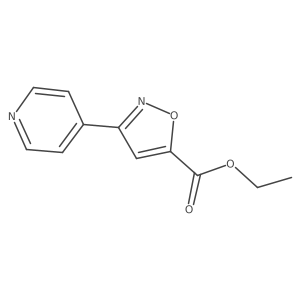 Ethyl 3-(4-pyridinyl)-5-isoxazolecarboxylate结构式