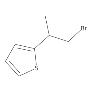 2-(1-Bromopropan-2-yl)thiophene结构式