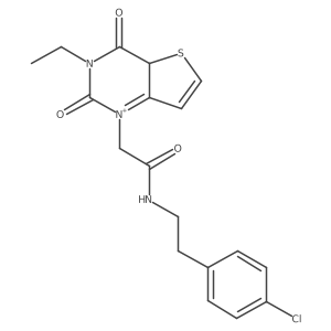 N-[2-(4-chlorophenyl)ethyl]-2-(3-ethyl-2,4-dioxo-4aH-thieno[3,2-d]pyrimidin-1-ium-1-yl)acetamide Structure