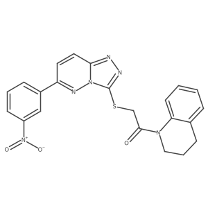 1-(3,4-dihydroquinolin-1(2H)-yl)-2-((6-(3-nitrophenyl)-[1,2,4]triazolo[4,3-b]pyridazin-3-yl)thio)ethanone Structure