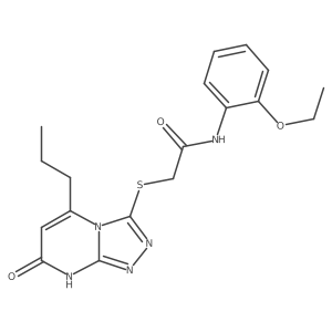 N-(2-ethoxyphenyl)-2-((7-oxo-5-propyl-7,8-dihydro-[1,2,4]triazolo[4,3-a]pyrimidin-3-yl)thio)acetamide Structure