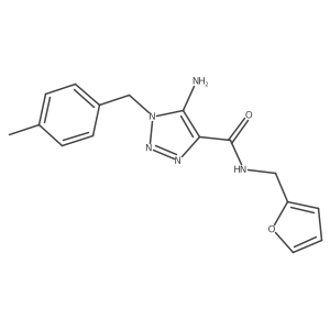 5-amino-N-(furan-2-ylmethyl)-1-(4-methylbenzyl)-1H-1,2,3-triazole-4-carboxamide Structure