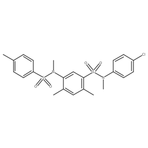 N-(4-chlorophenyl)-5-(N,4-dimethylphenylsulfonamido)-N,2,4-trimethylbenzenesulfonamide结构式