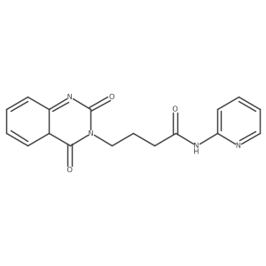 4-(2,4-dioxo-4aH-quinazolin-3-yl)-N-pyridin-2-ylbutanamide Structure