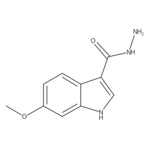 6-Methoxyindole-3-carbohydrazide结构式