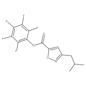 2,3,4,5,6-Pentafluorophenyl 3-(2-methylpropyl)-5-isoxazolecarboxylate结构式