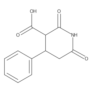 2,6-Dioxo-4-phenyl-3-piperidinecarboxylic acid Structure
