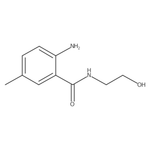 2-amino-N-(2-hydroxyethyl)-5-methylbenzamide Structure