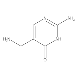 2-Amino-5-(aminomethyl)-4(1H)-pyrimidinone结构式