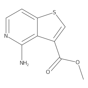 Methyl 4-aminothieno[3,2-c]pyridine-3-carboxylate结构式