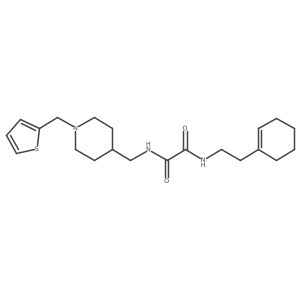 N1-(2-(cyclohex-1-en-1-yl)ethyl)-N2-((1-(thiophen-2-ylmethyl)piperidin-4-yl)methyl)oxalamide Structure