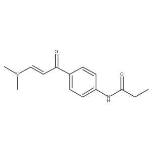 N-[4-[3-(dimethylamino)-1-oxo-2-propenyl]phenyl]propanamide Structure
