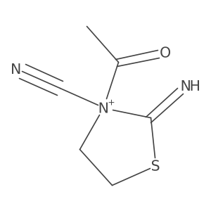 2-Thiazolidinimine,3-acetyl-N-cyano-(9ci)结构式