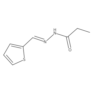 N'-[(thiophen-2-yl)methylidene]propanehydrazide结构式