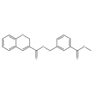 3-(Methoxycarbonyl)benzyl 2H-chromene-3-carboxylate Structure