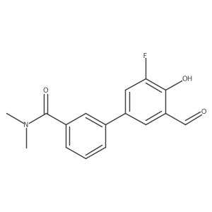 3'-Fluoro-5'-formyl-4'-hydroxy-N,N-dimethyl[1,1'-biphenyl]-3-carboxamide Structure