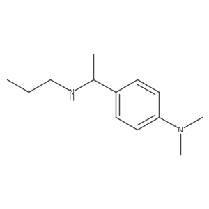 N,N-dimethyl-4-[1-(propylamino)ethyl]aniline结构式
